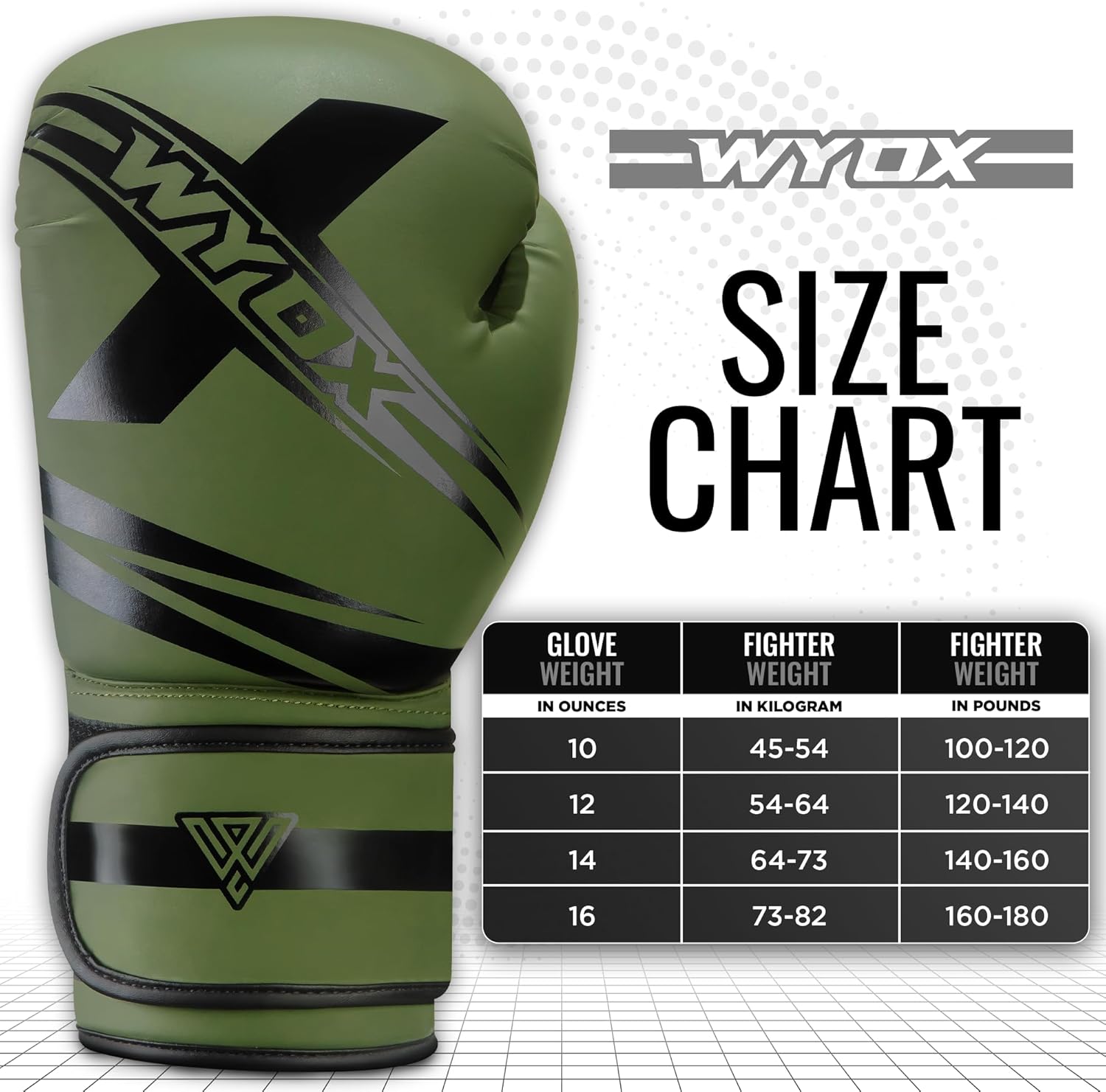 WYOX Guantes de boxeo para niños de 4 onzas, 6 onzas, 8 onzas, guan...