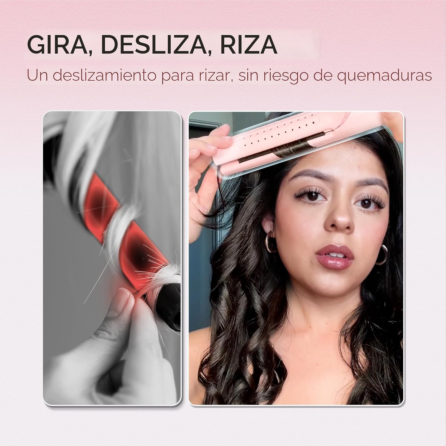 TYMO Airflow 2.0 - Plancha rizadora de pelo 2 en 1, rizador de pelo...