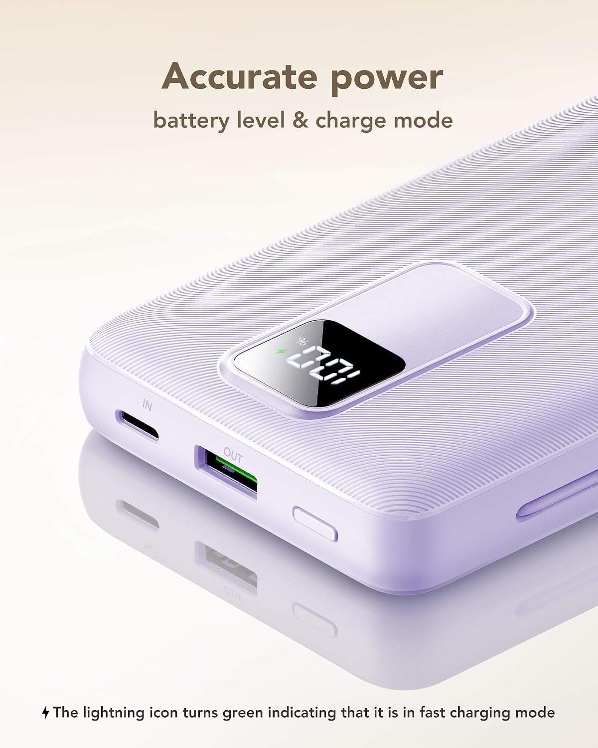 charmast Cargador portátil de 20000 mAh con cables integrados y enc...