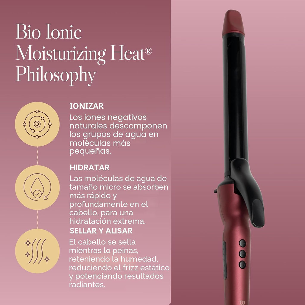 Bio Ionic Rizador de Cilindro Largo, Rizador de Pelo con Tecnología...