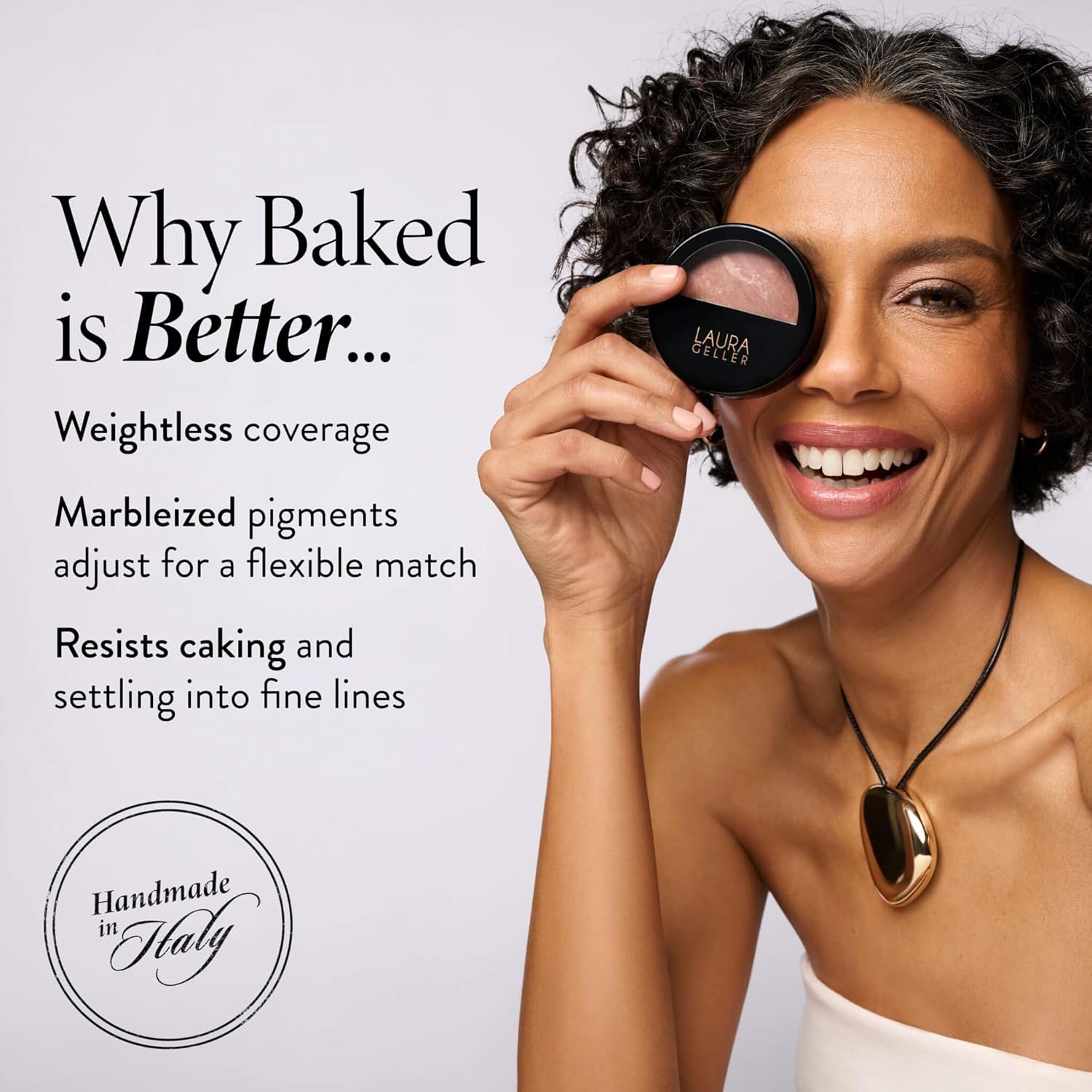 LAURA GELLER NEW YORK Baked Balance-n-Brighten Base con Brocha Kabu...