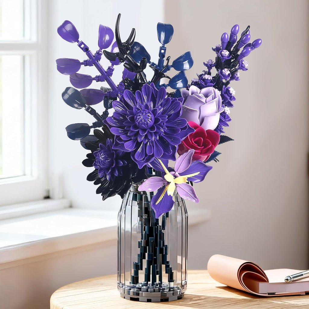 Exquiste - Bloques de construcción de ramo de flores compatibles co...