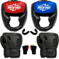Protector de cabeza de Sparring con guantes, 8 piezas - Casco de se...