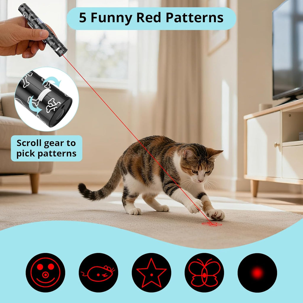 Puntero láser para gatos de interior, pantalla de visualización de...