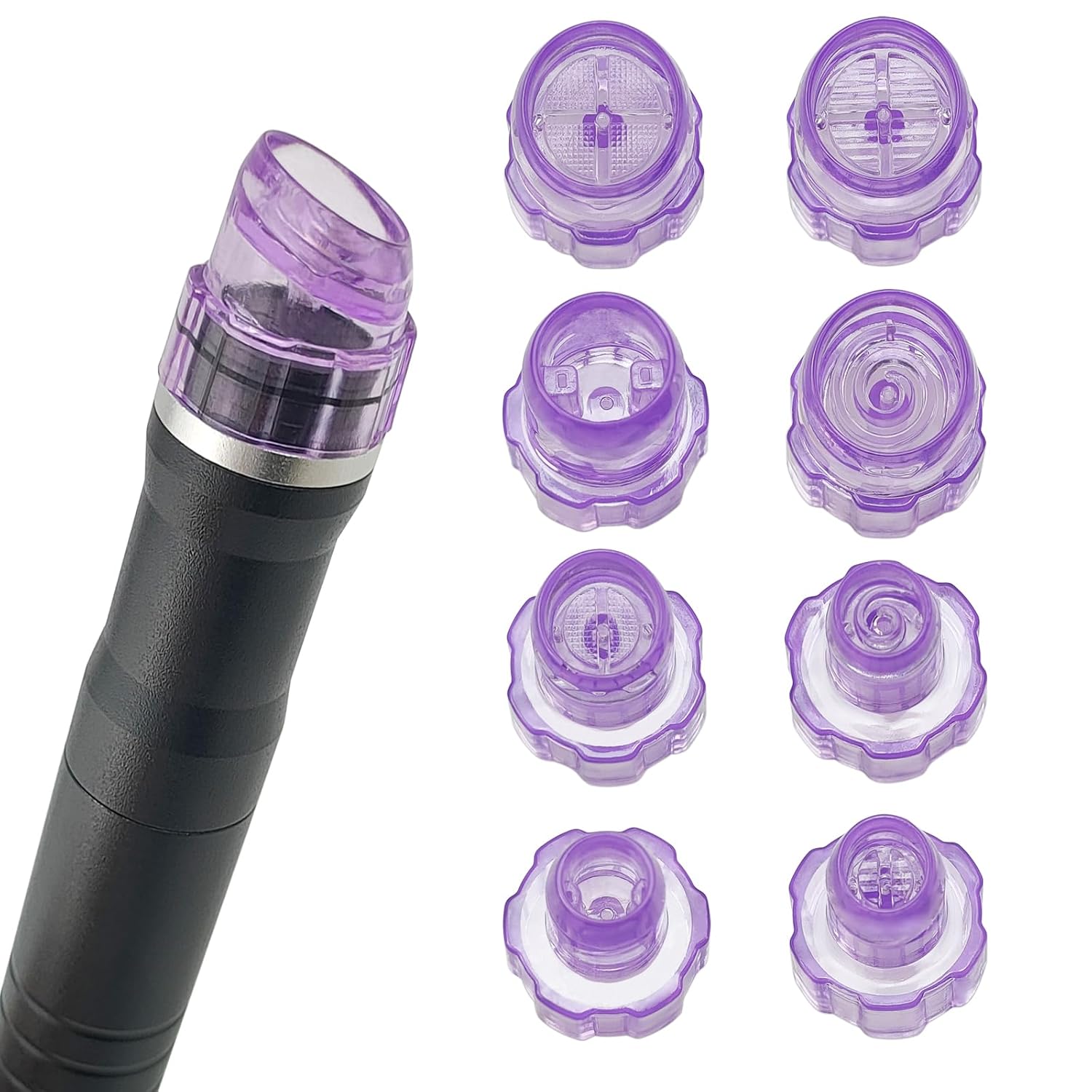 Elitzia Cabezales de microderma de dermoabrasión de plástico, punta...