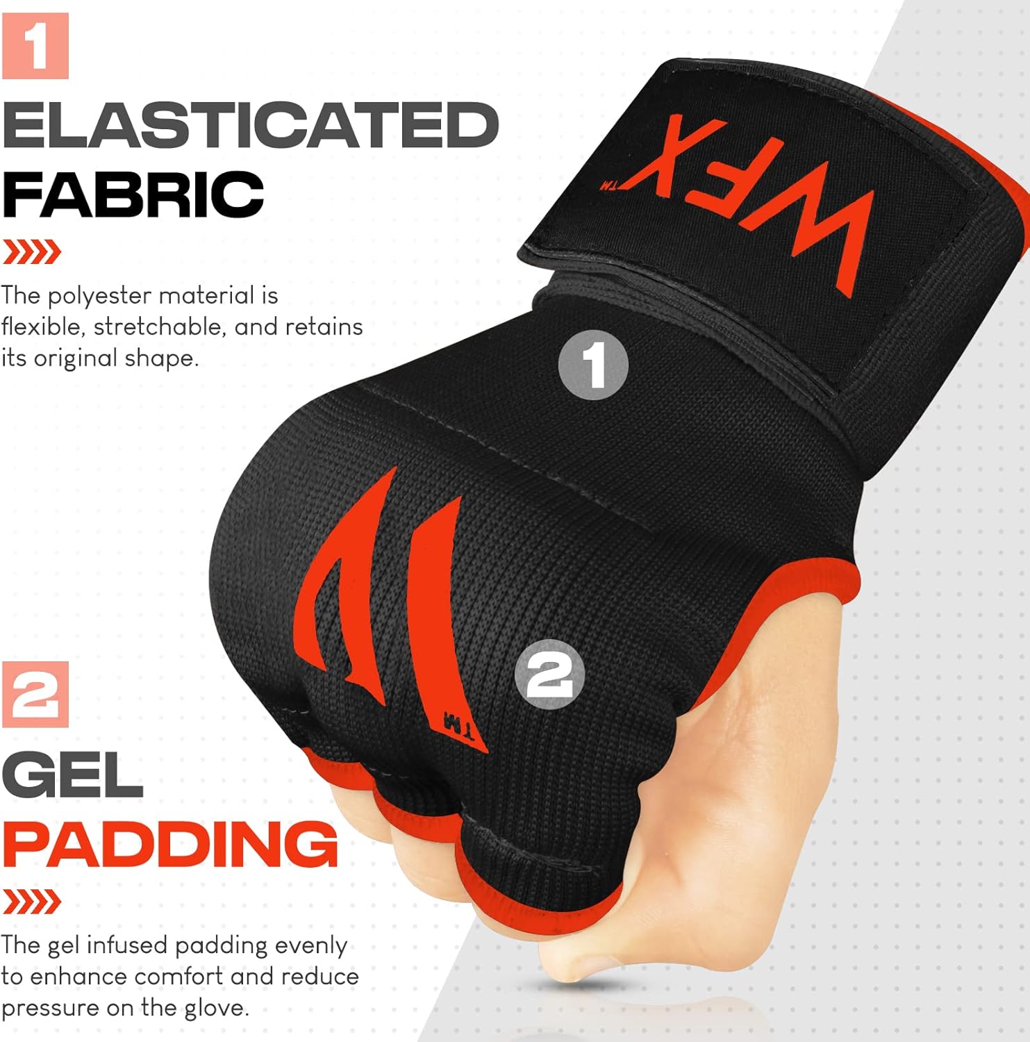 WFX - Guantes de mano para niños y jóvenes de boxeo, interiores, co...