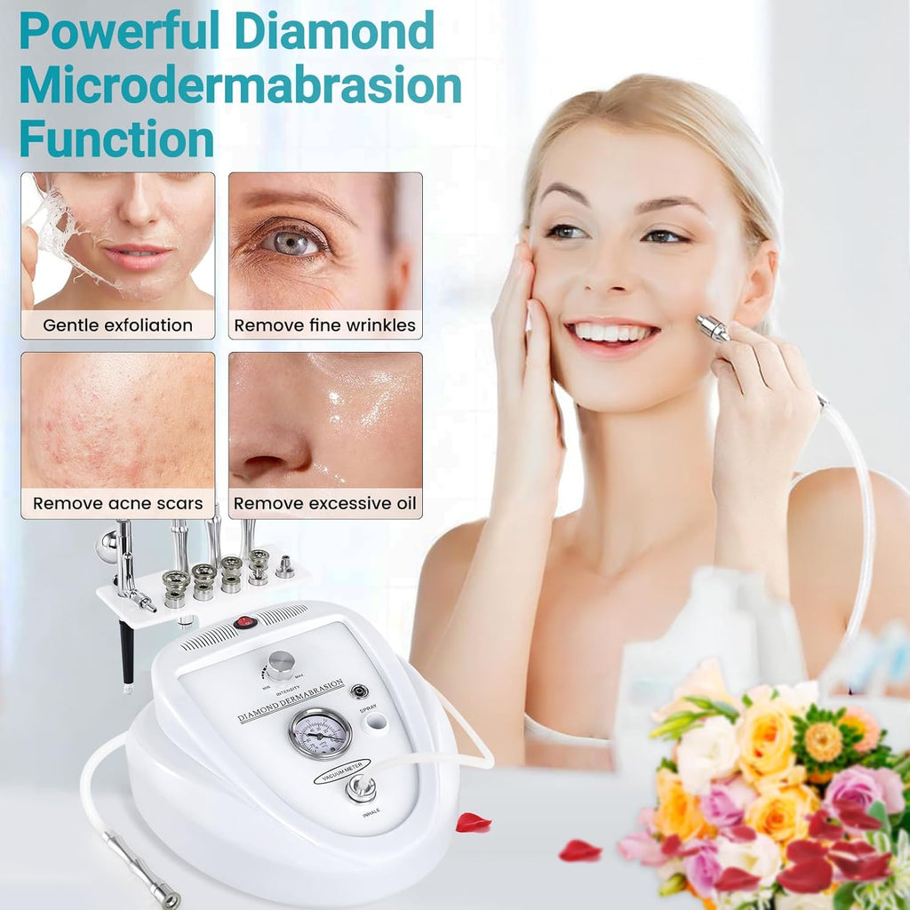 Máquina de microdermoabrasión con diamante 2 en 1, Yofuly con poten...