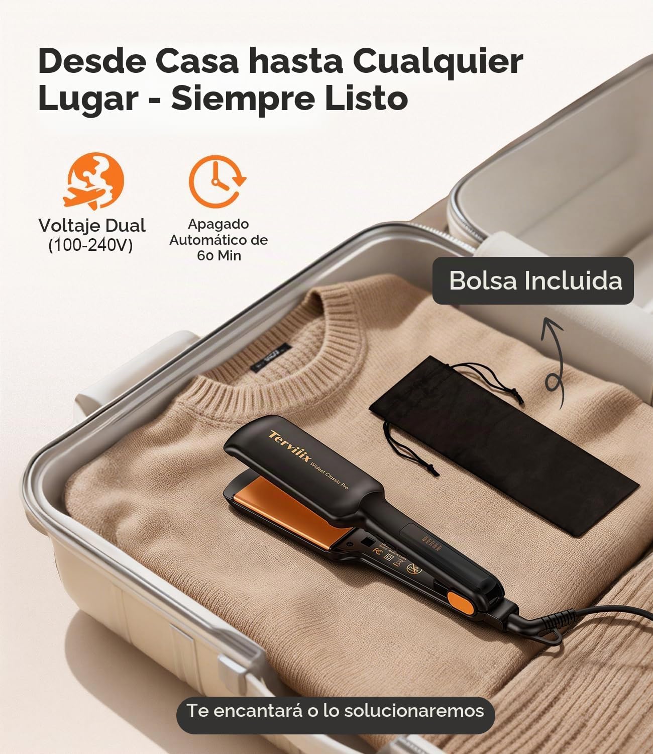 Terviiix Plancha de pelo de 2 pulgadas, estilo más rápido | Turmali...