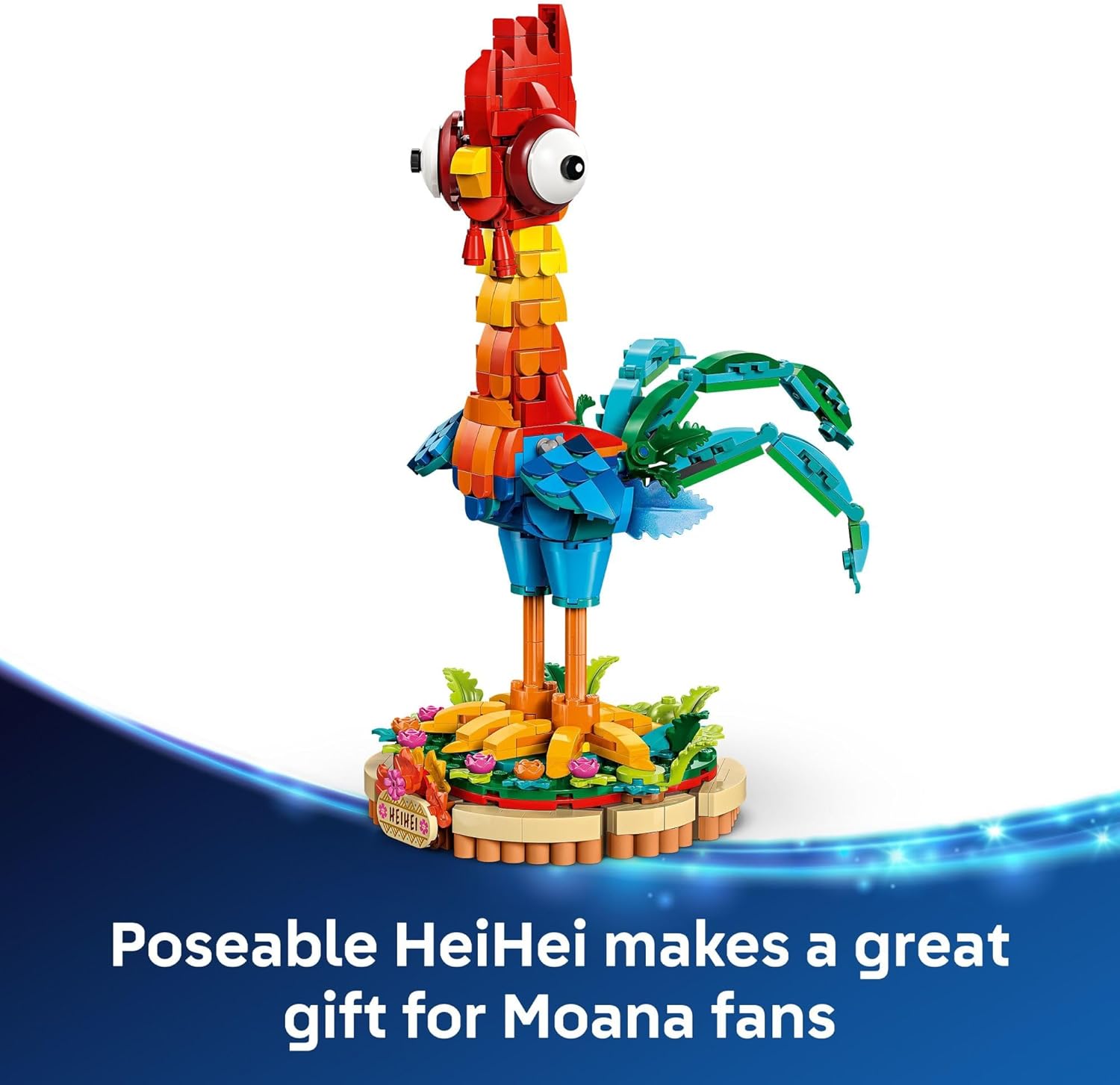 LEGO Disney Moana 2 Heihei - Juguete de construcción para niños, ni...
