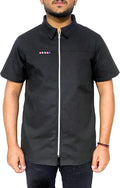 Chaqueta de peluquero profesional Camisa de media manga para hombre...