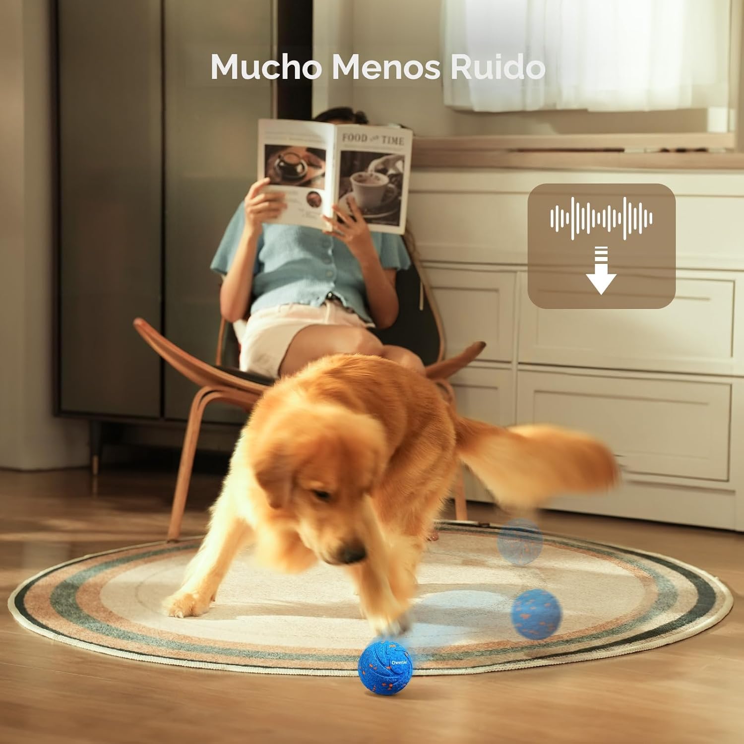 Cheerble Juguete interactivo inteligente para perros, Wicked Ball A...