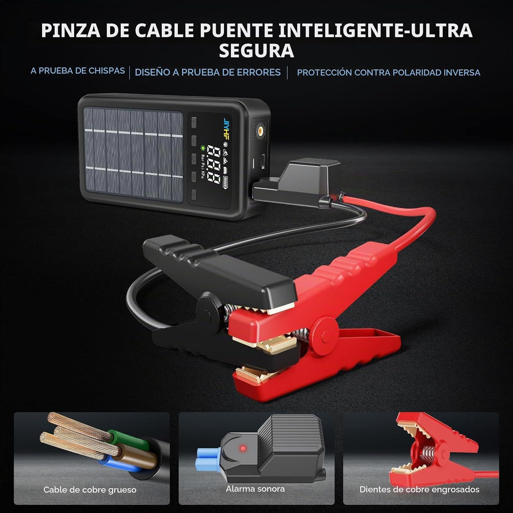 JIYHF Arrancador de 3000A con compresor de aire 150PSI Inflador de...
