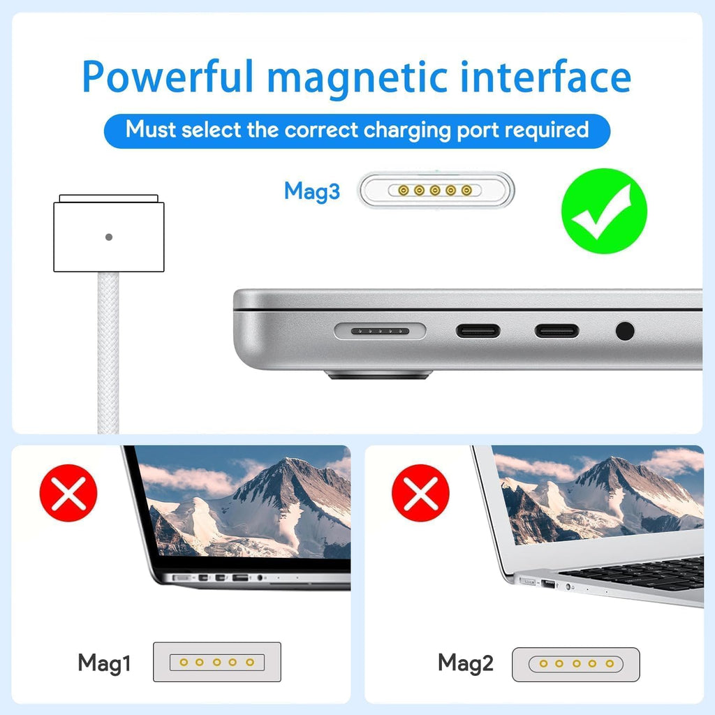 Cargador Mac Book Pro de 140 W, cable Mag 3 PD 3.1 para Mac Pro de...