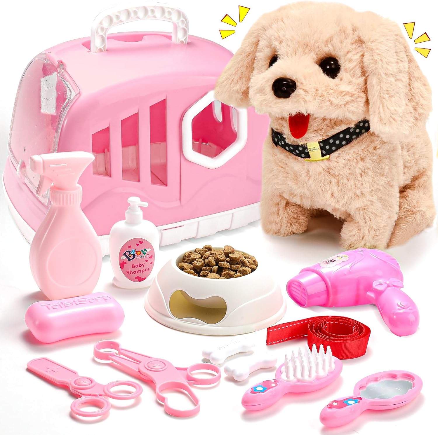 Volmop 14 piezas juguetes para perros para niños, juguete electróni...