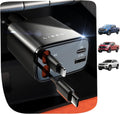 LISEN - Cargador retráctil para automóvil, adaptador de cargador de...