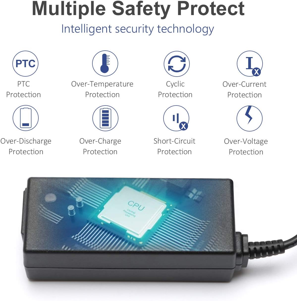 Always-On Safe, cargador de punta azul de 45 W para portátil HP mod...