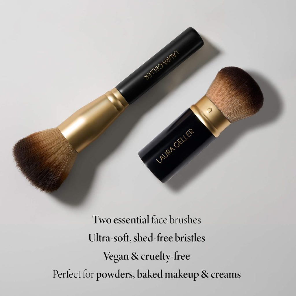 LAURA GELLER NEW YORK Blending Beauties - Juego de 2 brochas para m...