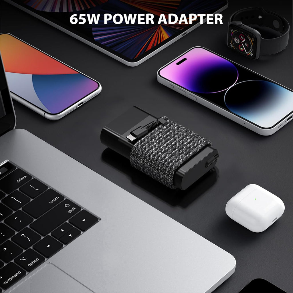 Nuevo Slim 65W USB C Cargador de portátil Reemplazo para HP Cargado...