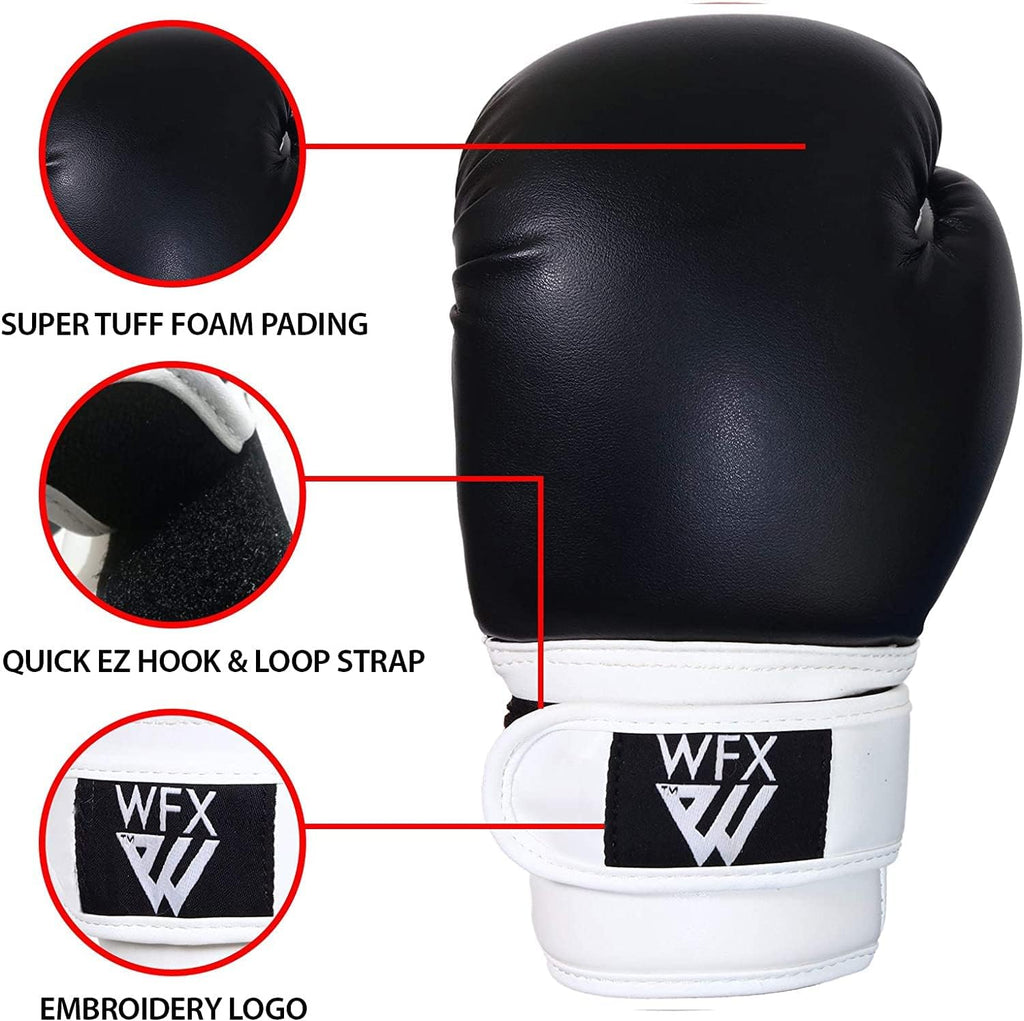 Guantes de boxeo WFX para niños, para artes marciales, guantes de s...
