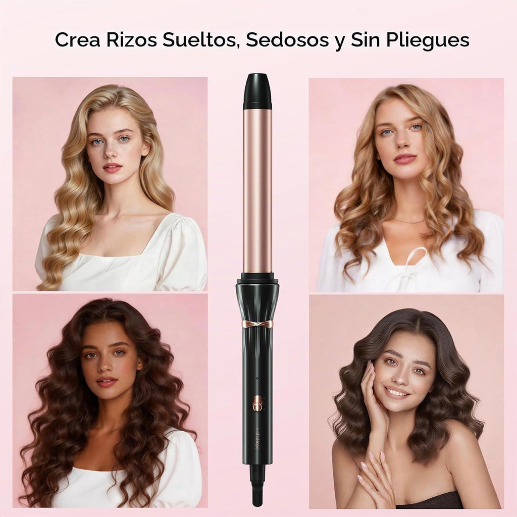 Hahahope Varita rizadora de cerámica de 1 pulgada para ondas suelta...