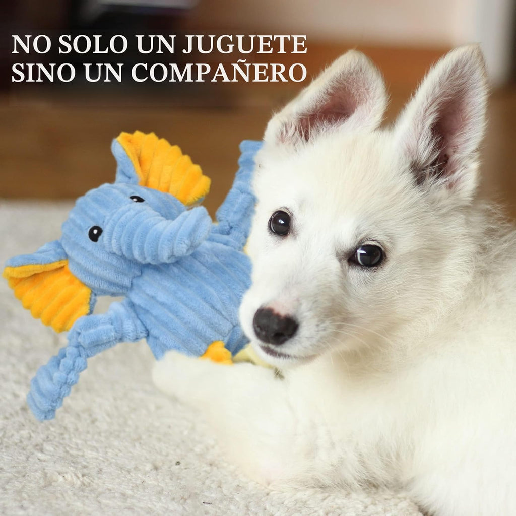 LECHONG Paquete de 5 Juguetes Resistentes para Perros Rellenos Chir...