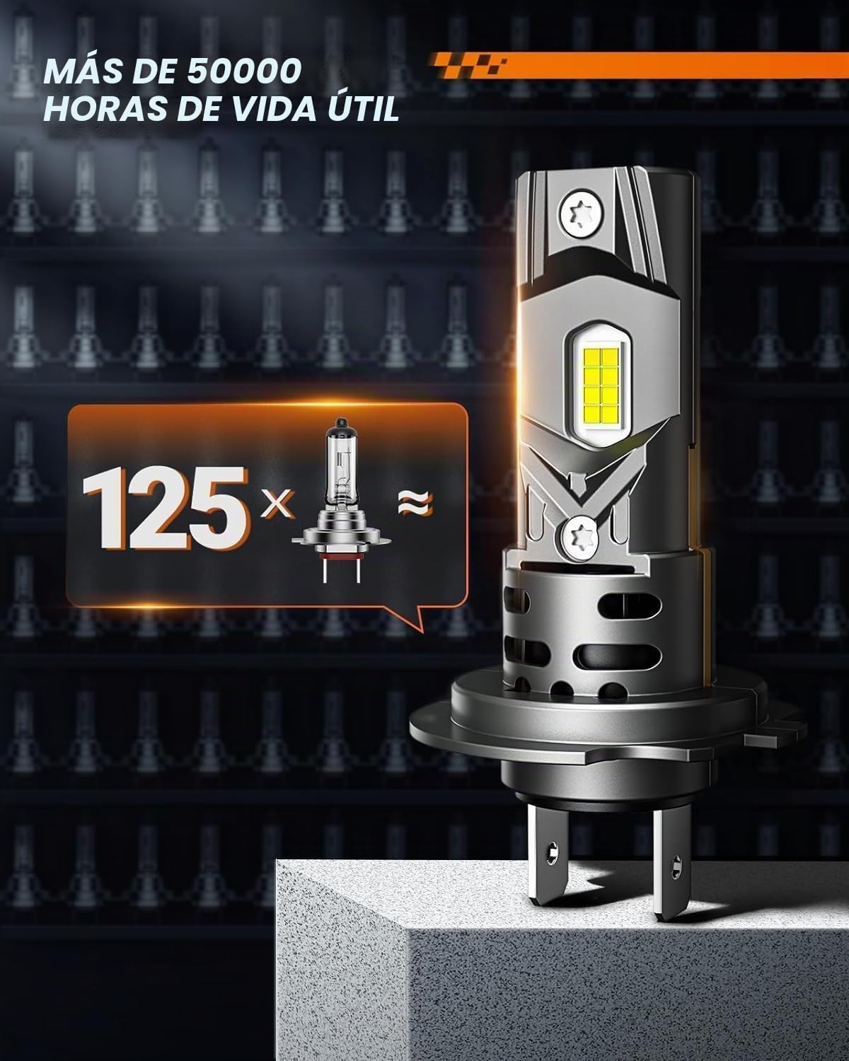 Sealight - Bombillas H7 de 95000 lm para ATV y deportes de potencia...
