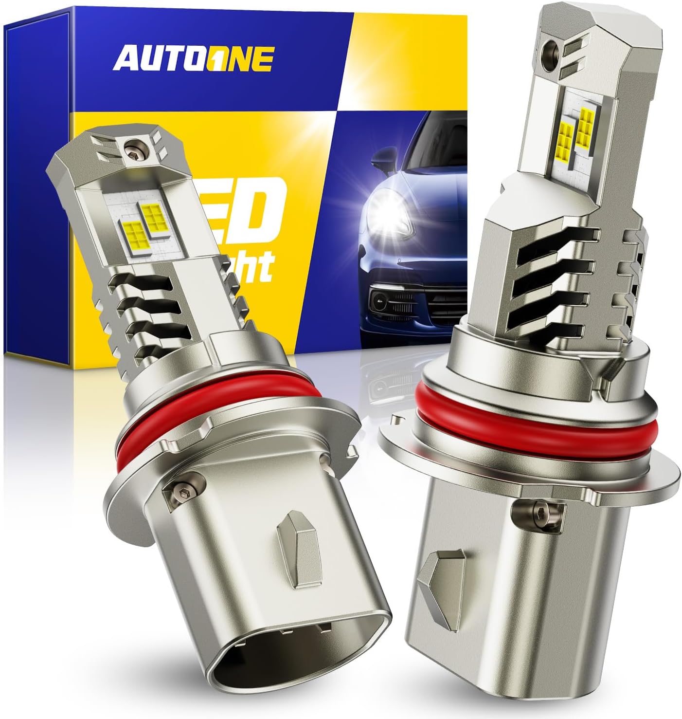 AUTOONE HB5\/9007 Bombillas LED, tamaño OEM, sin parpadeo, 1000% má...