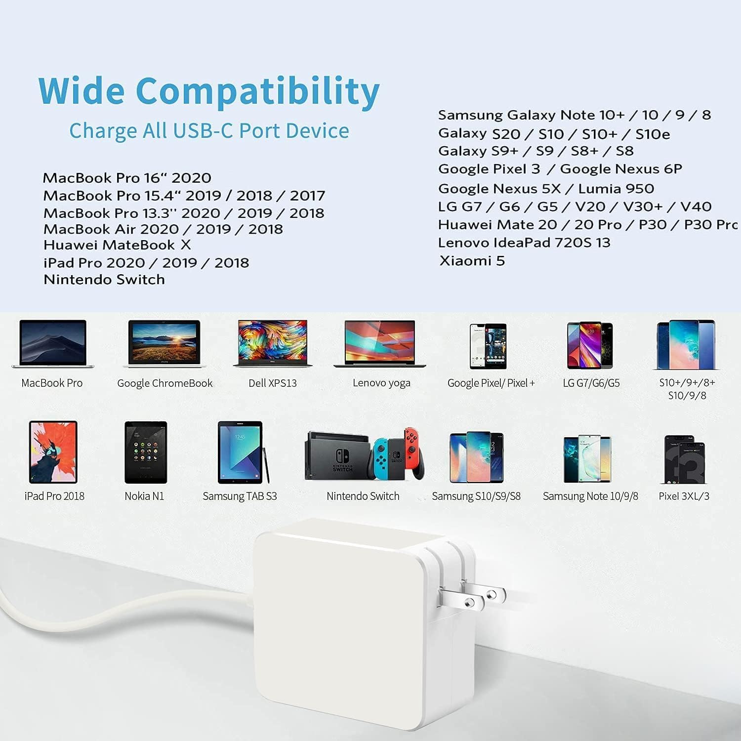 Cargador Mac Book Pro \u2013 Cargador USB C de 96 W adaptador de co...