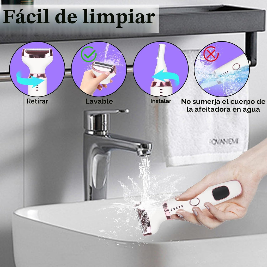 Beanify Maquinilla de afeitar eléctrica 2026 para mujeres y hombres...
