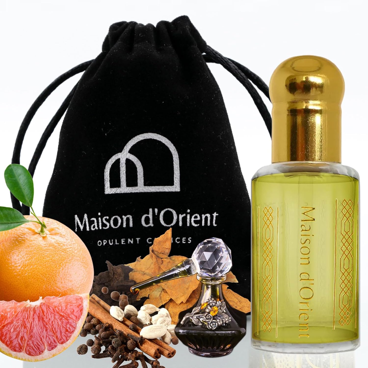 Orient Oud - Aceite de perfume de 0.4 fl oz para mujeres y hombres...