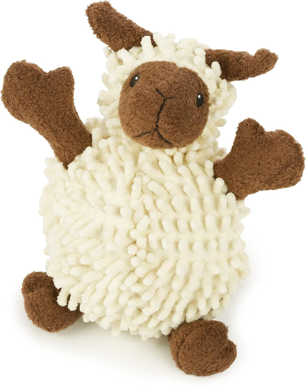 goDog Fuzzy Wuzzy Lamb - Juguete de peluche chirriante para perro,...