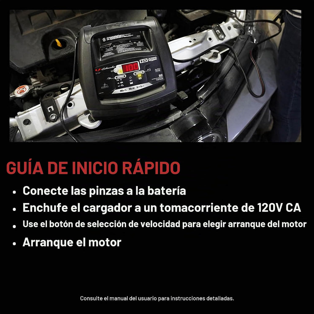 Schumacher Electric - Cargador de batería de coche de 6A y arrancad...