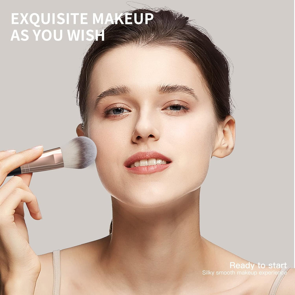 Juego de brochas de maquillaje con estuche, MAANGE Set de 18 piezas...