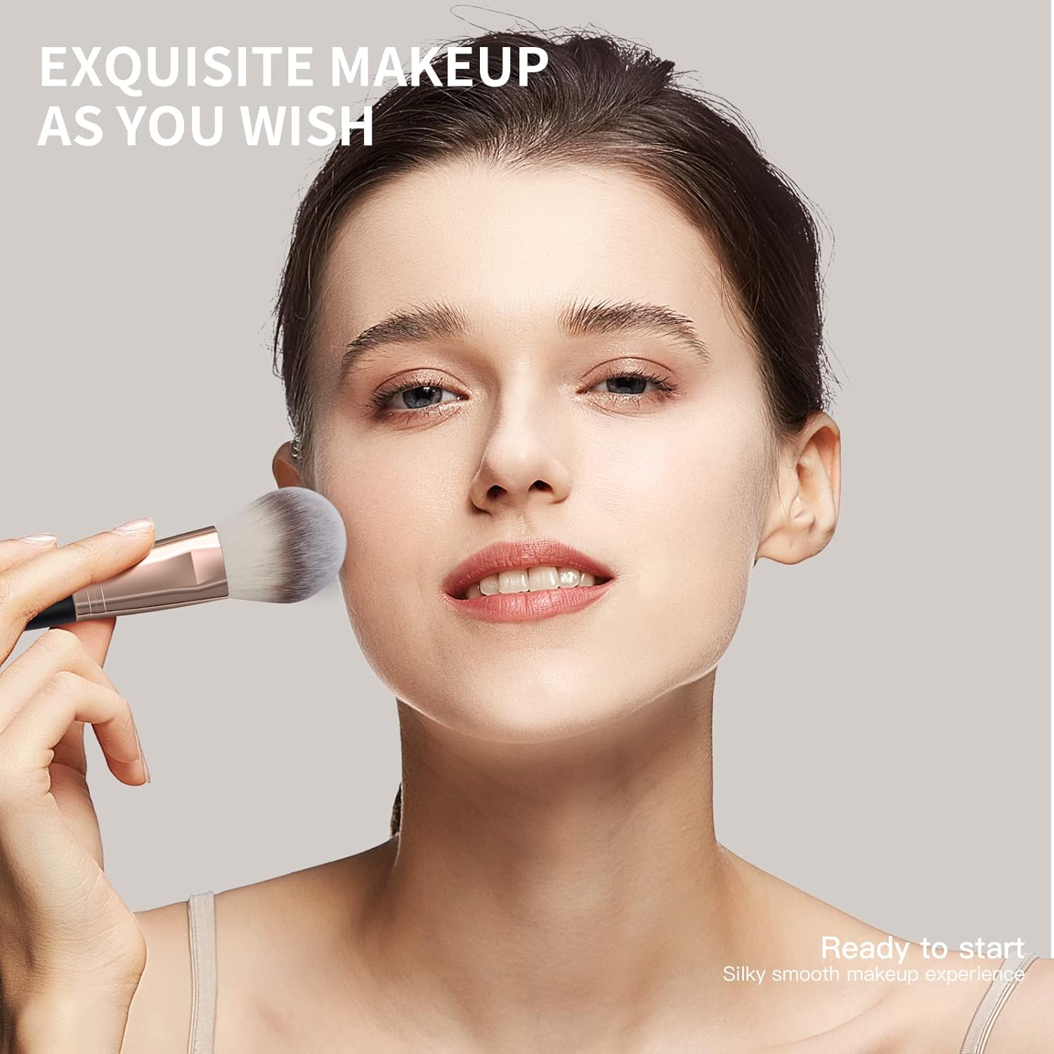 Juego de brochas de maquillaje con estuche, MAANGE Set de 18 piezas...