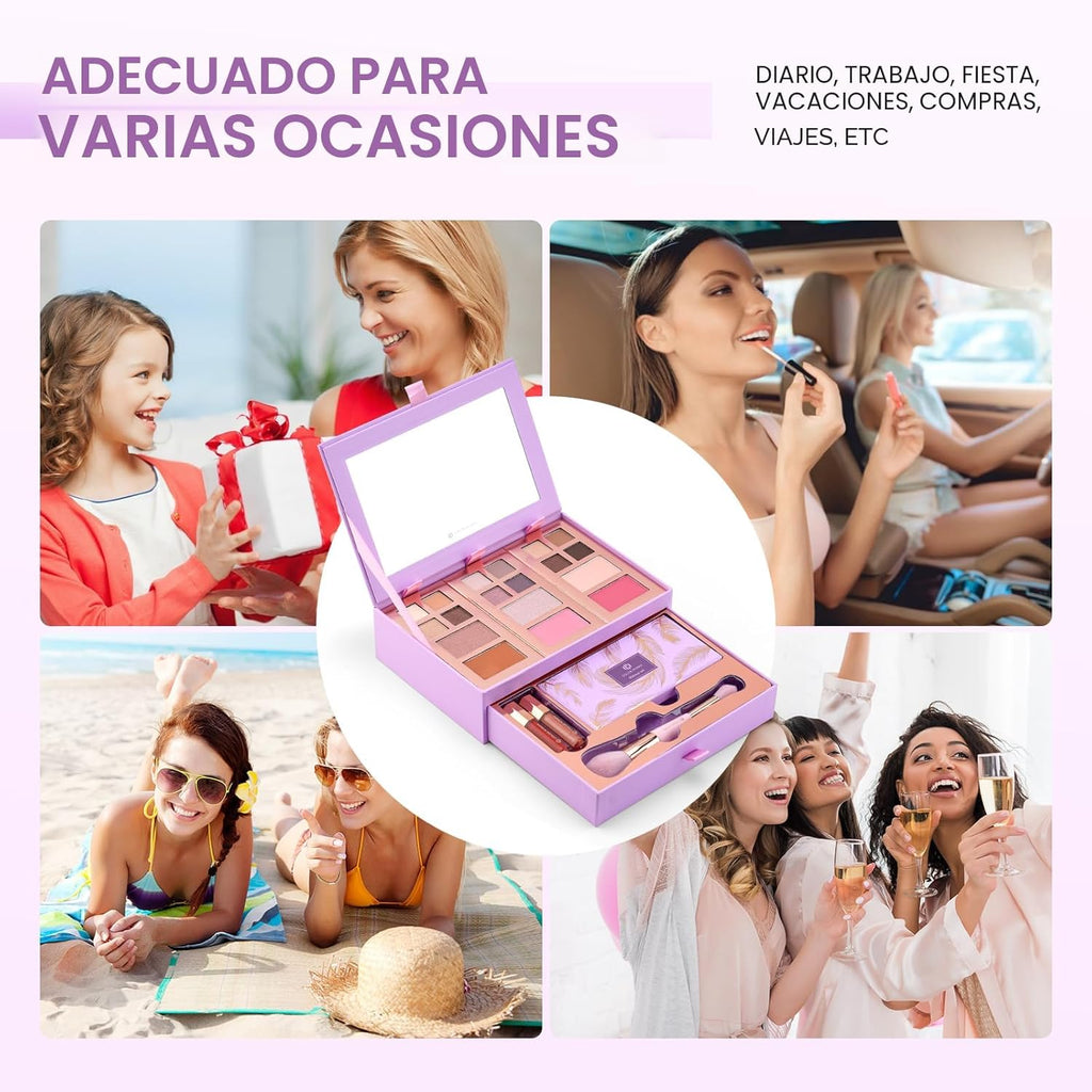 Color Nymph Juego pequeño de paleta de maquillaje para el rostro |...