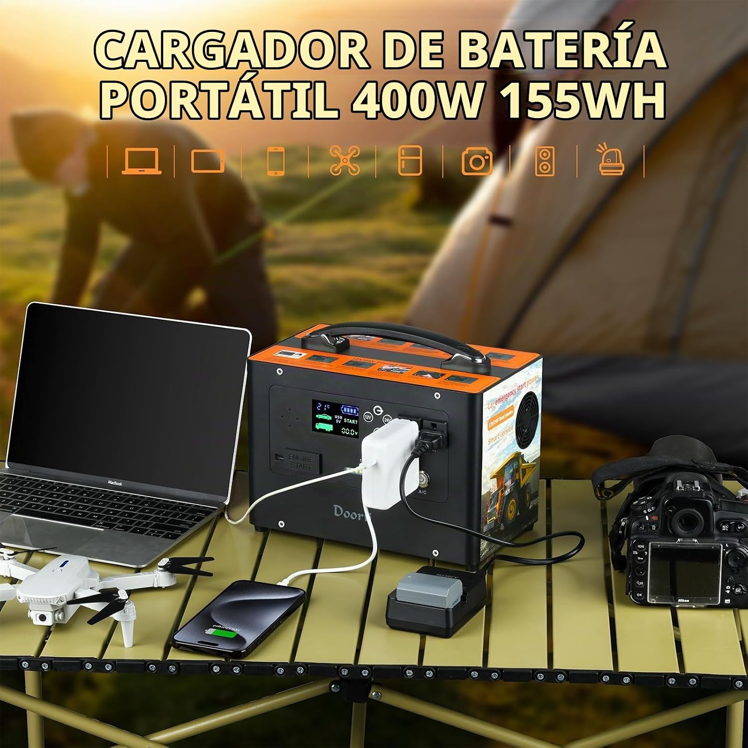 Doorii V10 10000A arrancador de coche, batería de litio de reserva...