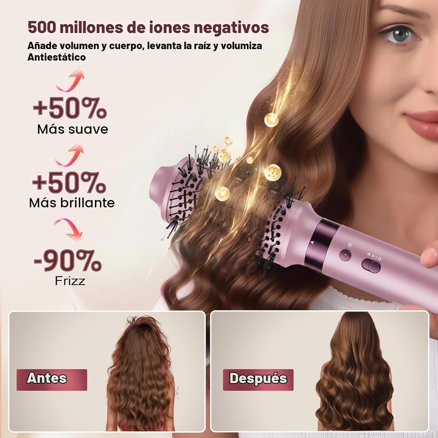 Mythsight StyleVibe 6-en-1 estilista de aire, secador de pelo y cep...