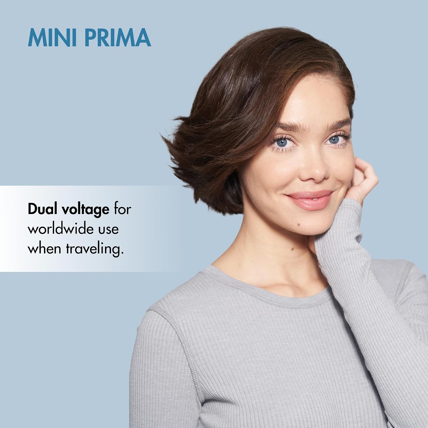 Plancha de peinado iónica BaBylissPRO Nano Titanium Prima2000, mini...