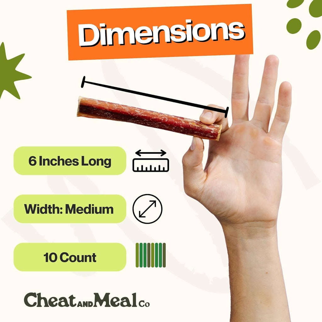 Cheat and Meal Co Bully Sticks - Juguetes masticables para masticad...