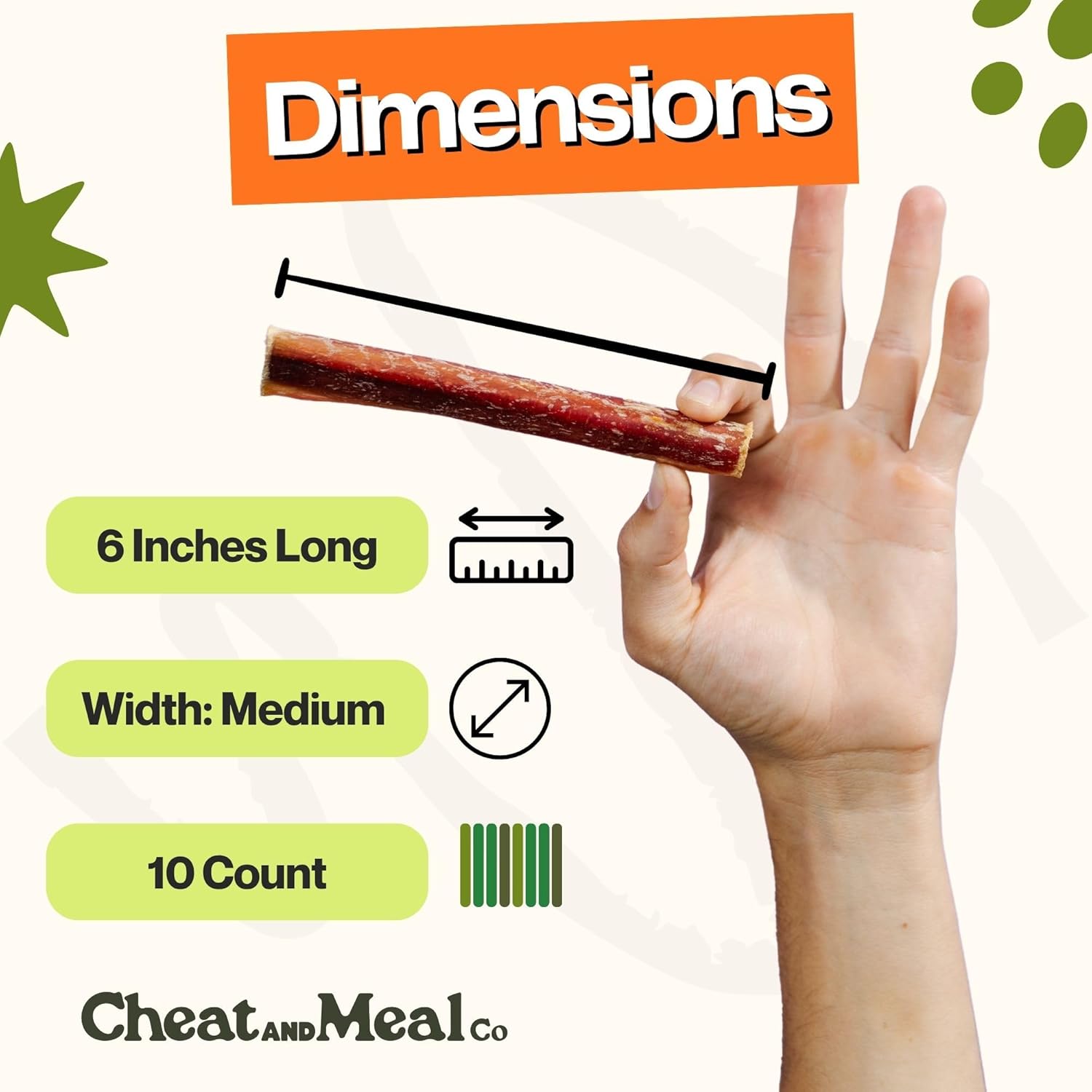 Cheat and Meal Co Bully Sticks - Juguetes masticables para masticad...