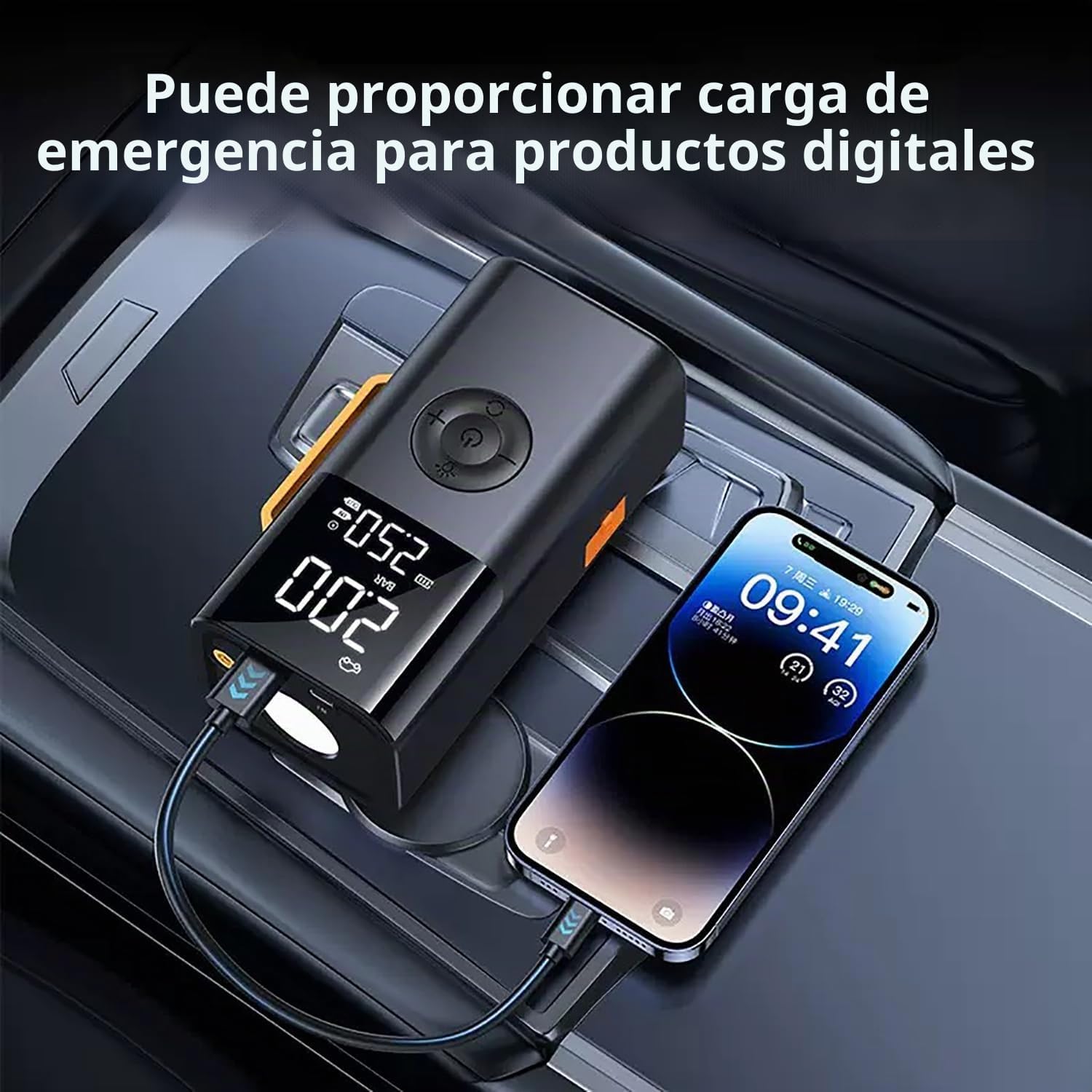 Arrancador de batería de coche de 10000 A (para todo gas o hasta 12...