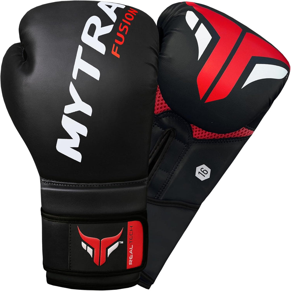 Mytra Fusion Guantes de boxeo Hombres Mujeres Guantes de kickboxing...