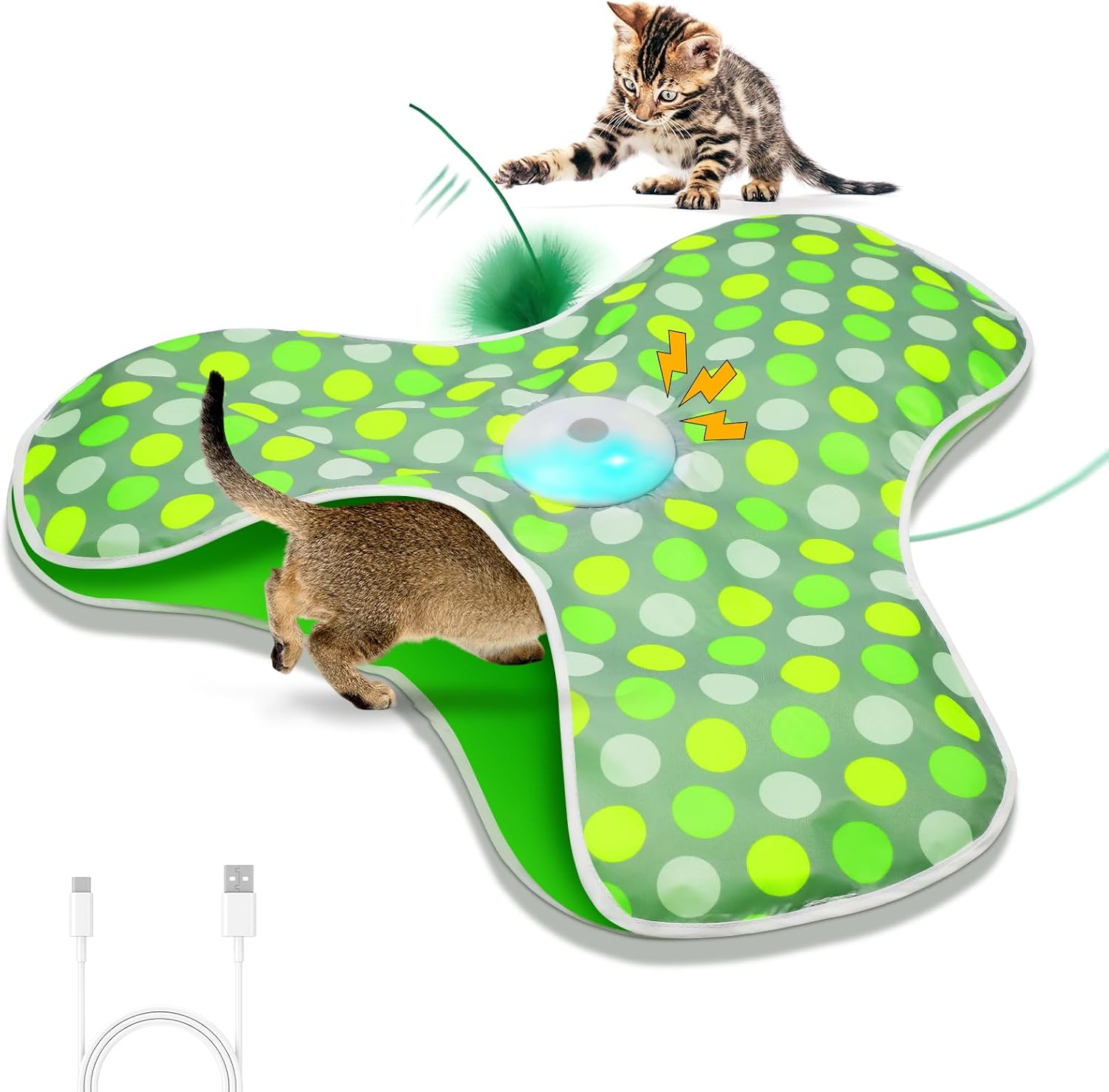 Sofolor Juguete interactivo para gatos, juguetes automáticos para g...