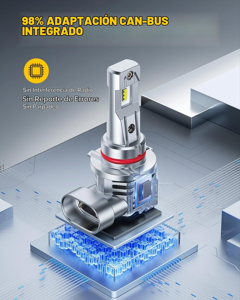 AUXITO Bombillas LED 9005 HB3, 800% más brillantes, ultra brillante...