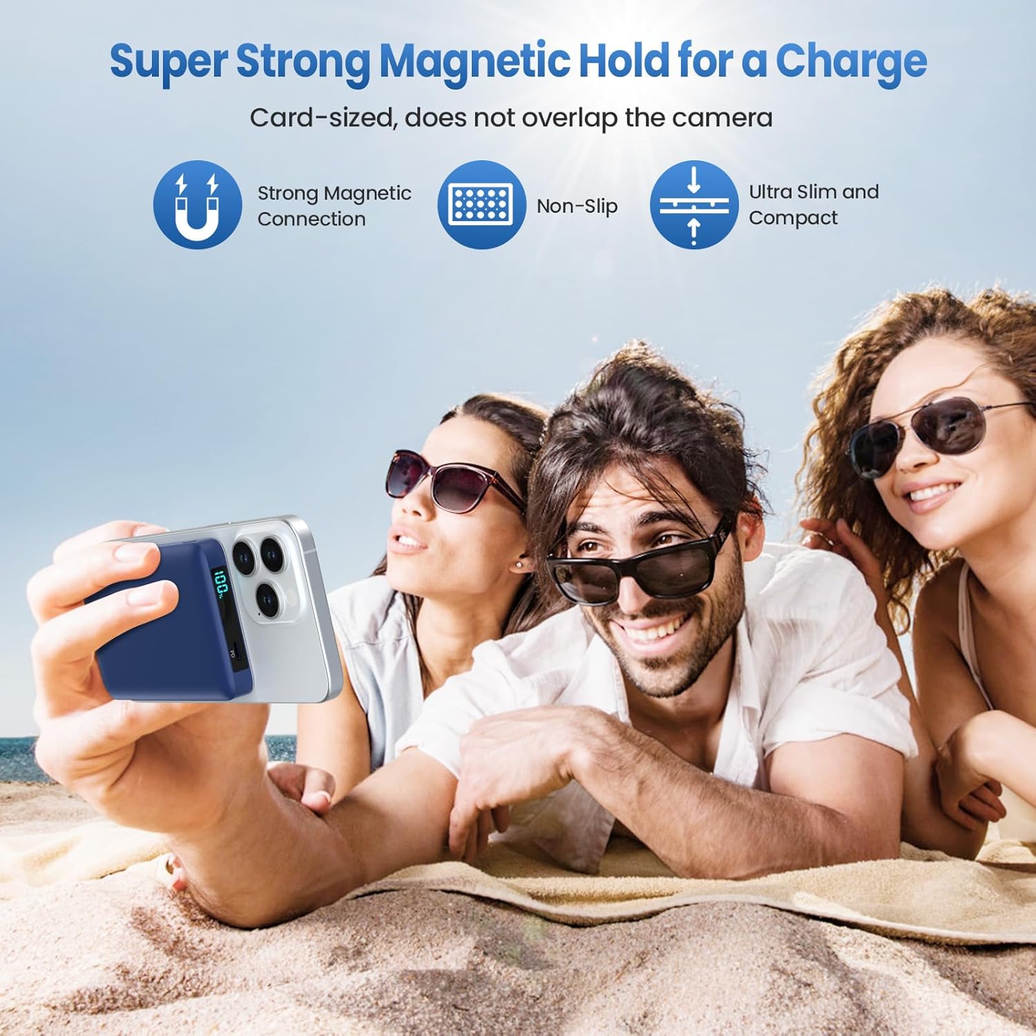 Cargador portátil magnético de 10800 mAh para batería Magsafe, banc...
