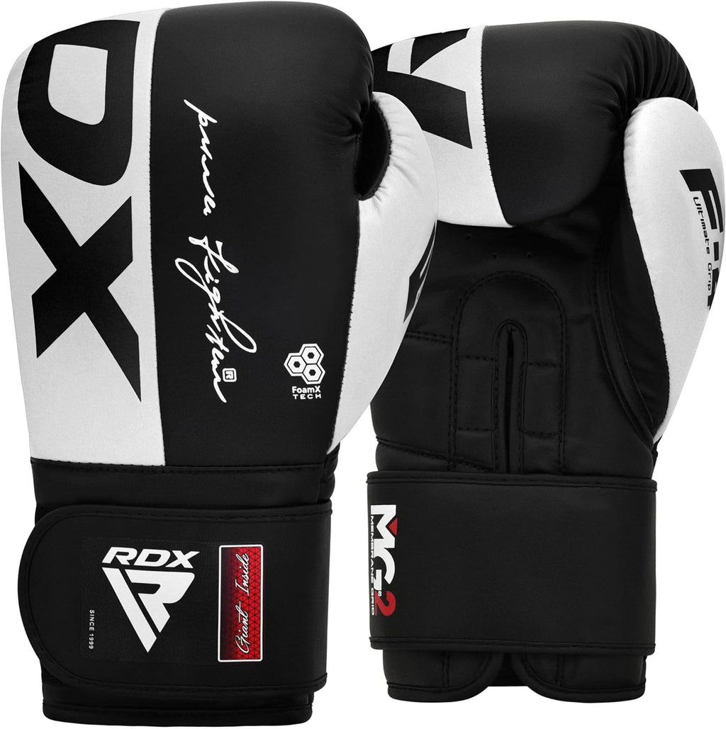 Guantes de boxeo RDX, guantes de entrenamiento de cuero Maya para M...