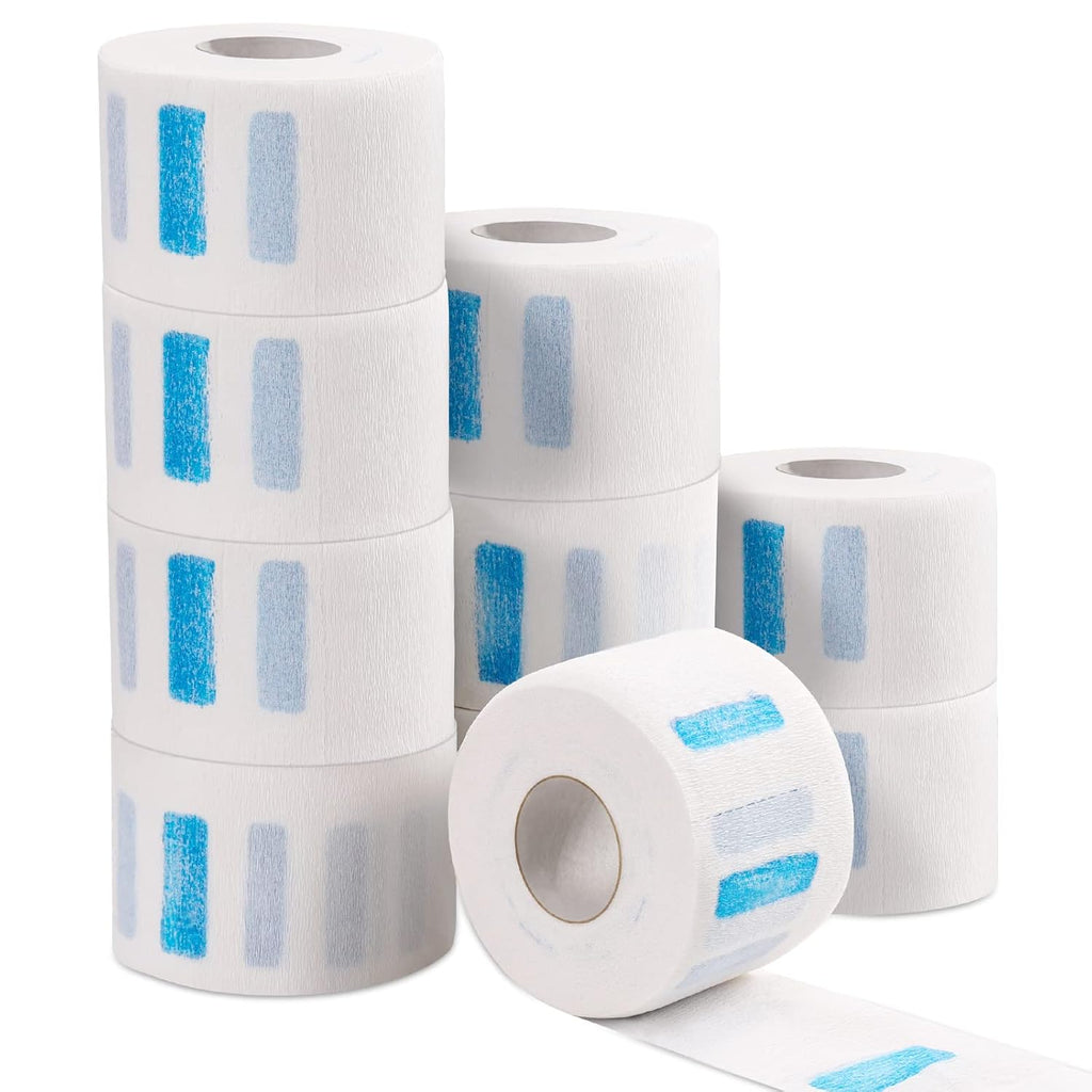 IOOROSE 10 rollos de tiras desechables de papel de peluquero para e...