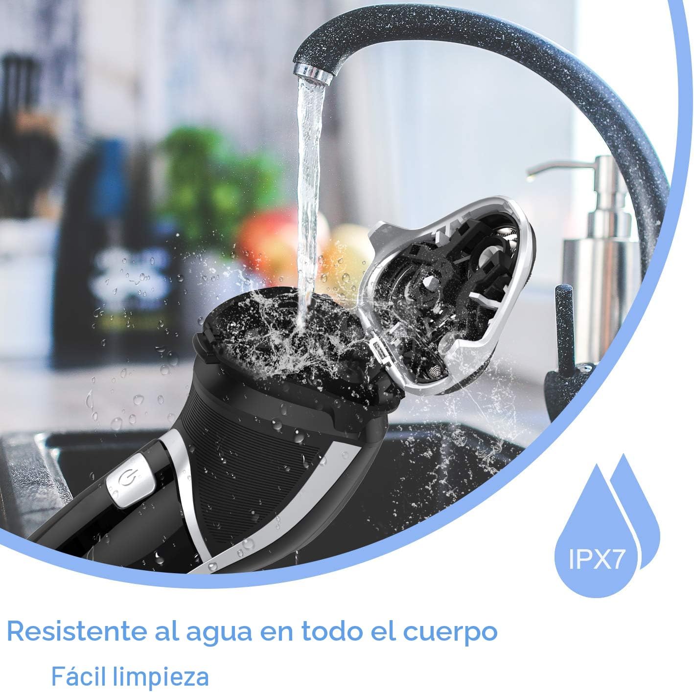 Afeitadora eléctrica para hombres - MAX-T Recargable con cable y si...