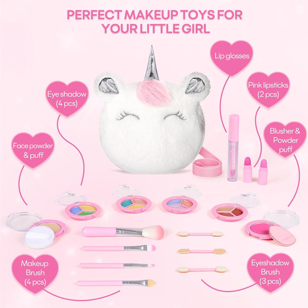 Kit de maquillaje real para niñas de 3 a 10 años: juego de juguetes...