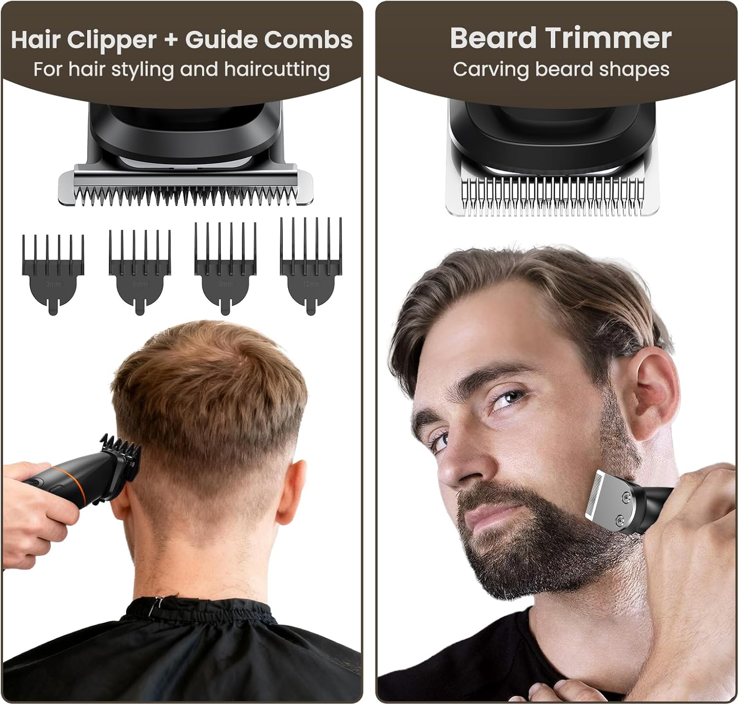 MAXGROOM Manscape - Cortadora de pelo todo en uno para hombres, afe...